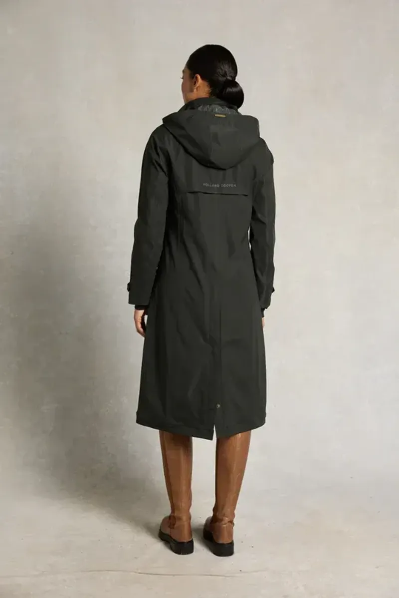 Holland Cooper Folgate Coat Ladies in Dark Pine Green-3