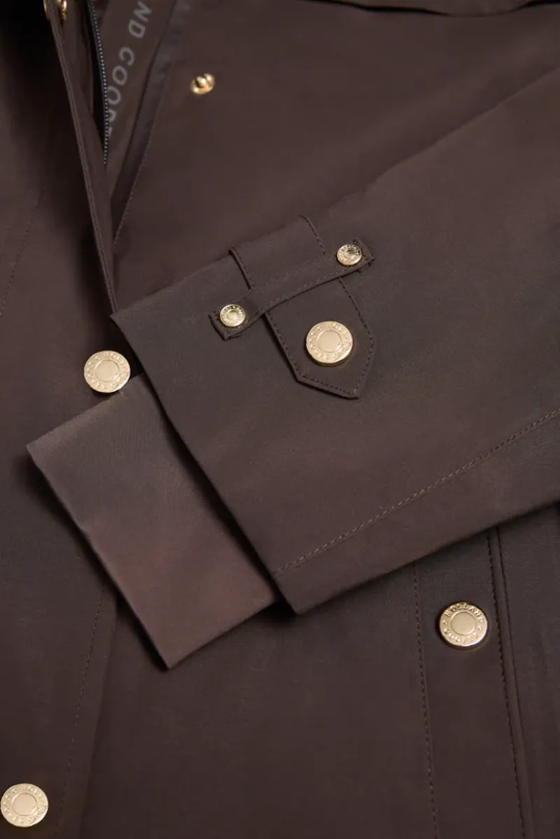 Holland Cooper Folgate Rain Coat Ladies in Chocolate-8