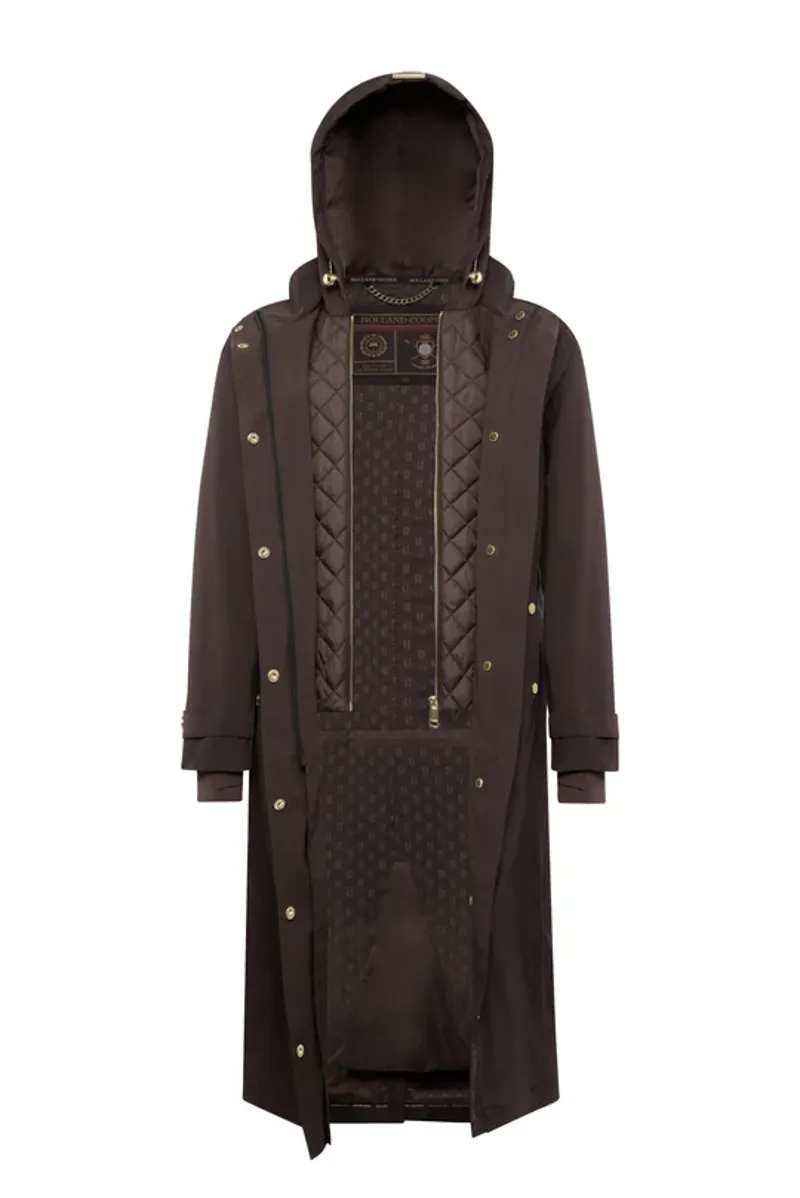 Holland Cooper Folgate Rain Coat Ladies in Chocolate-5