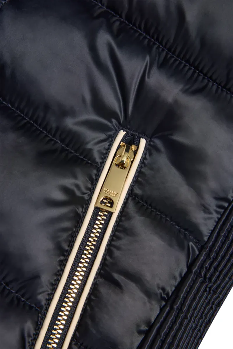 Holland Cooper Harlow Sherpa Gilet Ladies in Ink Navy-7