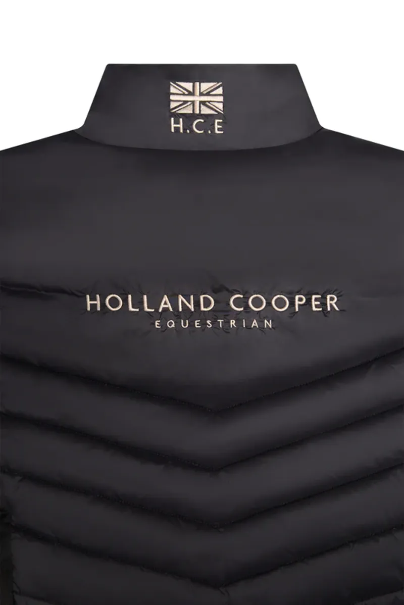 Holland Cooper Hybrid Equestrian Gilet Ladies in Black-5
