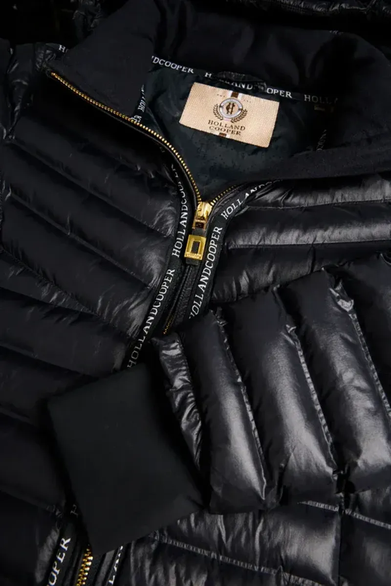 Holland Cooper Lightweight Puffer Coat Ladies in Ink Navy-9