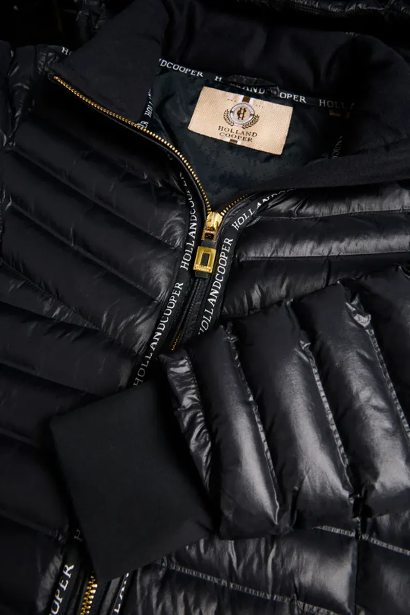 Holland Cooper Lightweight Puffer Coat Ladies in Ink Navy-7