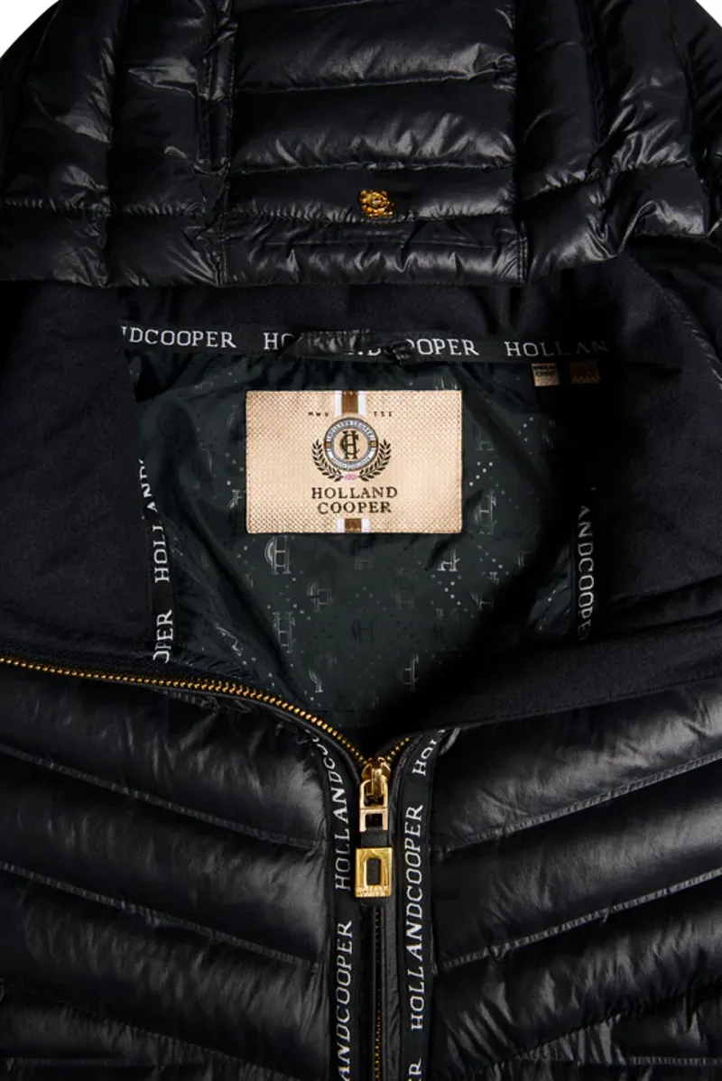 Holland Cooper Lightweight Puffer Coat Ladies in Ink Navy-6