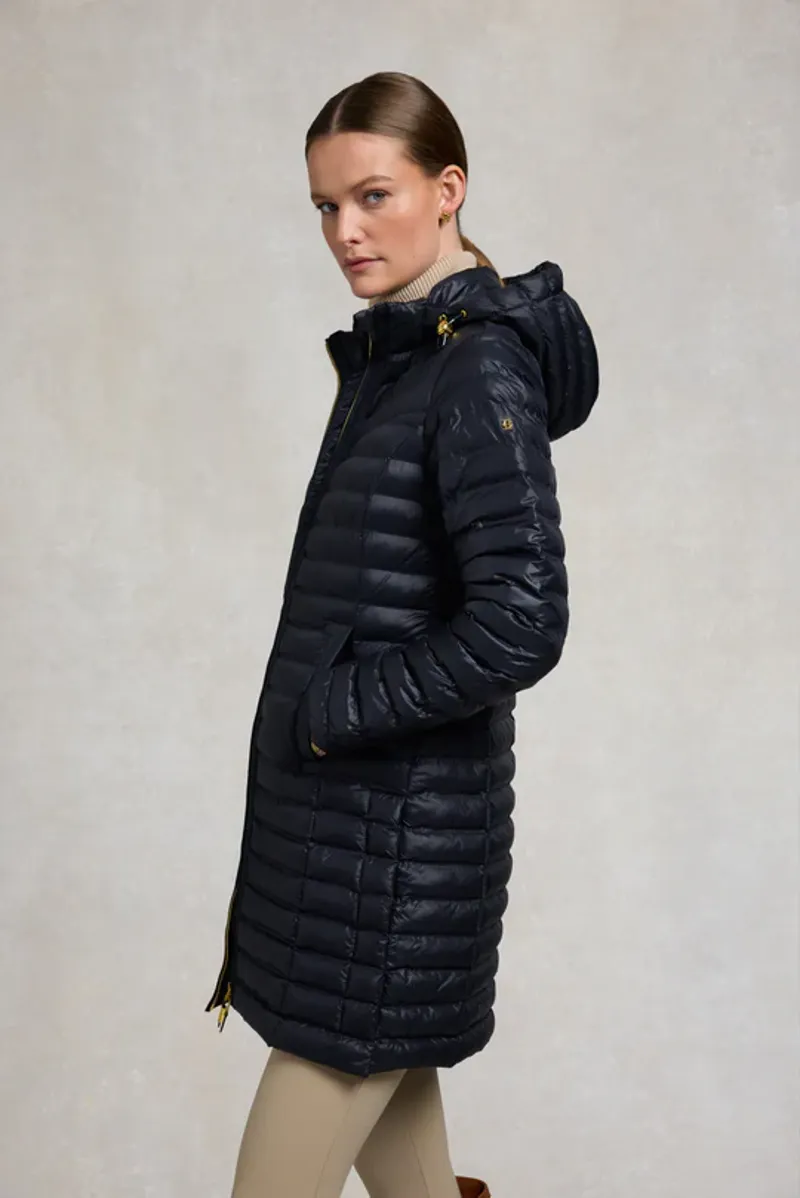 Holland Cooper Lightweight Puffer Coat Ladies in Ink Navy-3