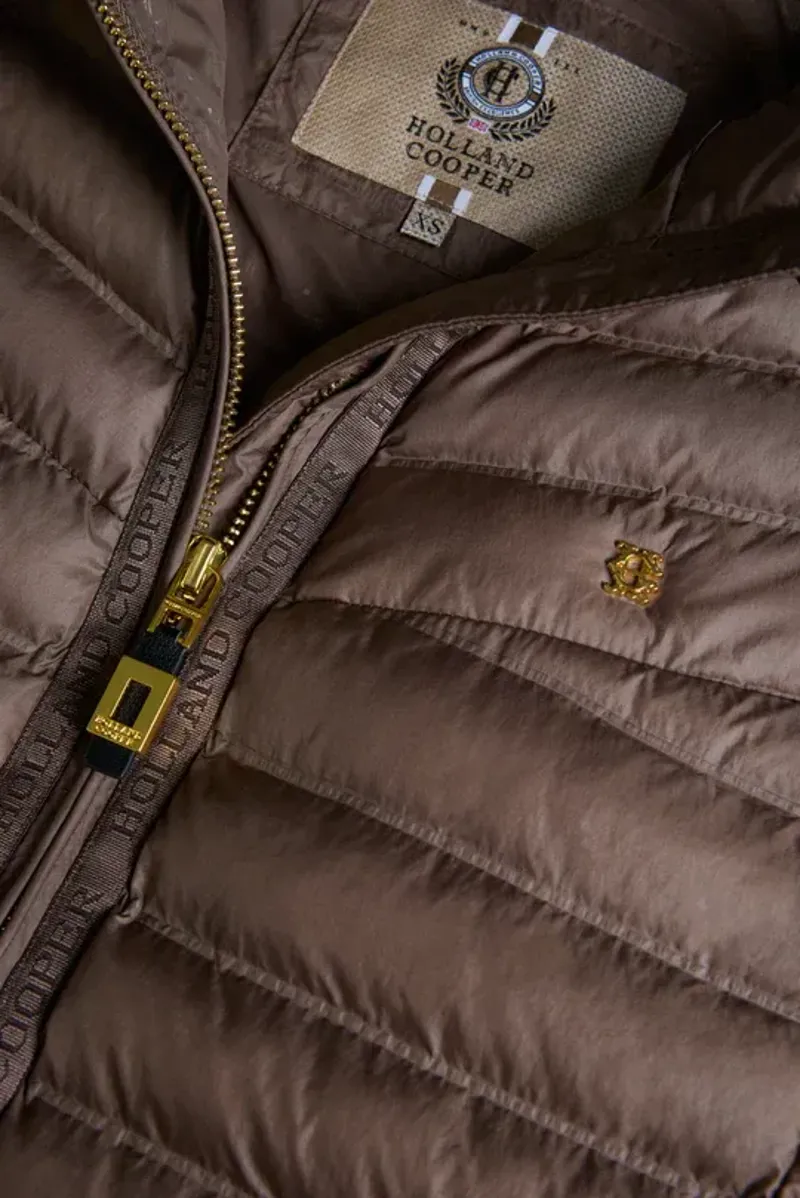 Holland Cooper Lightweight Puffer Gilet Ladies in Chestnut-8