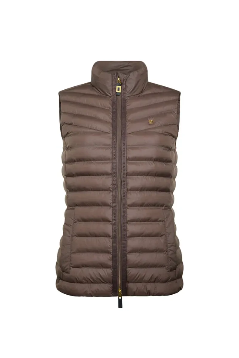 Holland Cooper Lightweight Puffer Gilet Ladies in Chestnut-5