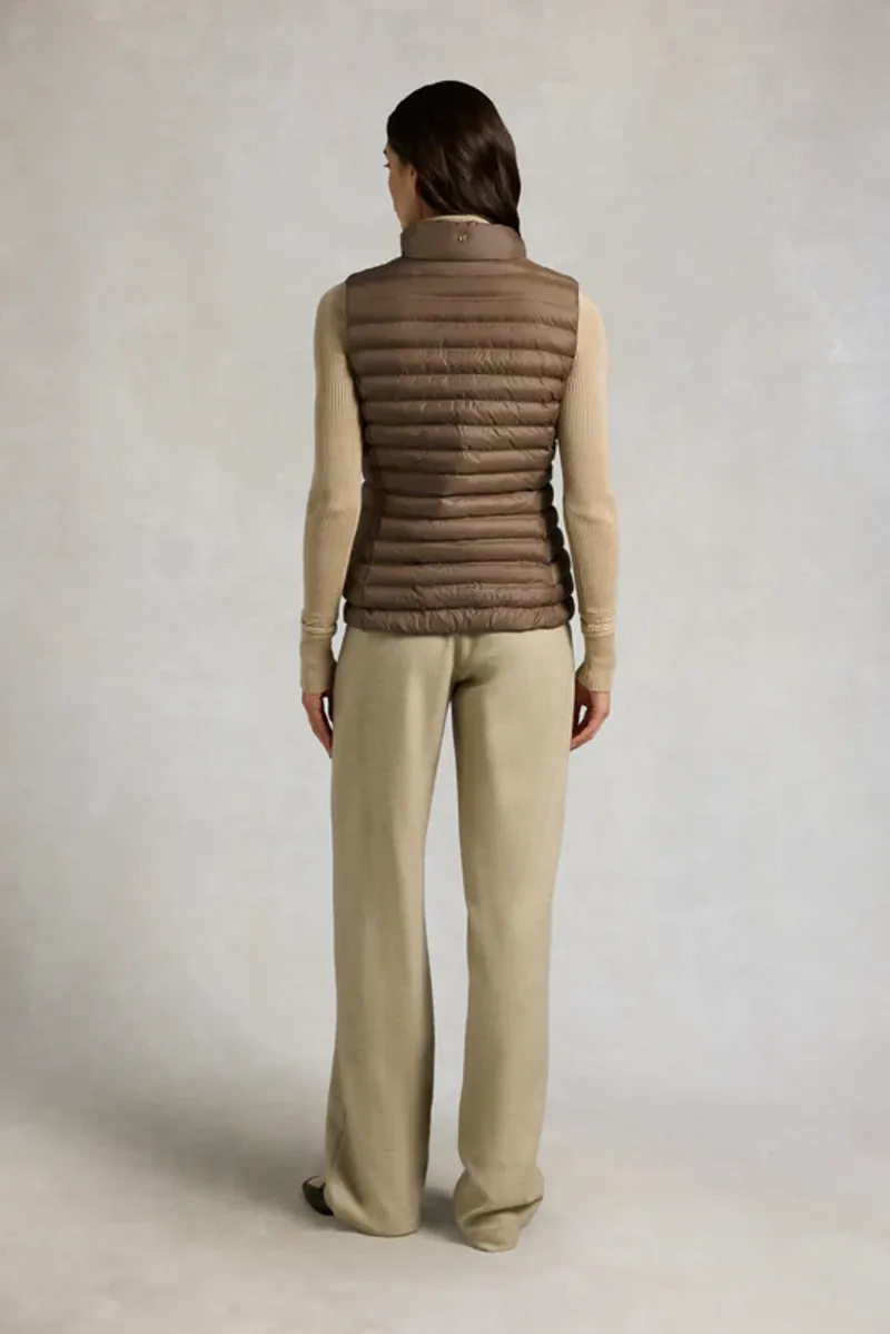 Holland Cooper Lightweight Puffer Gilet Ladies in Chestnut-2