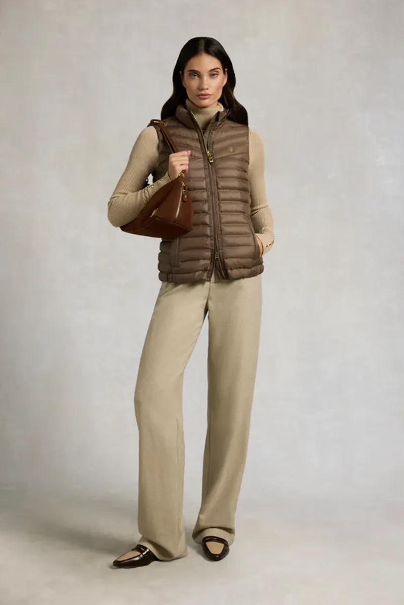 Holland Cooper Lightweight Puffer Gilet Ladies in Chestnut-4