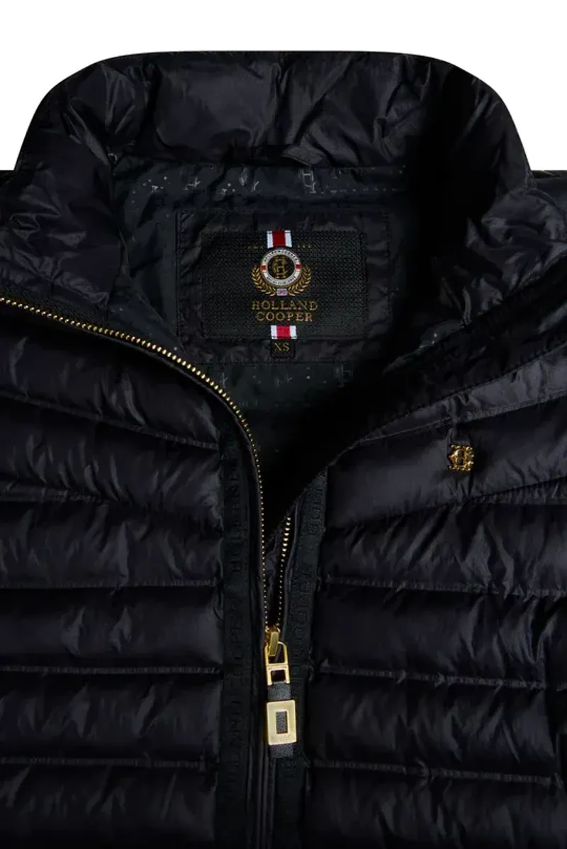 Holland Cooper Lightweight Puffer Gilet Ladies in Ink Navy-11