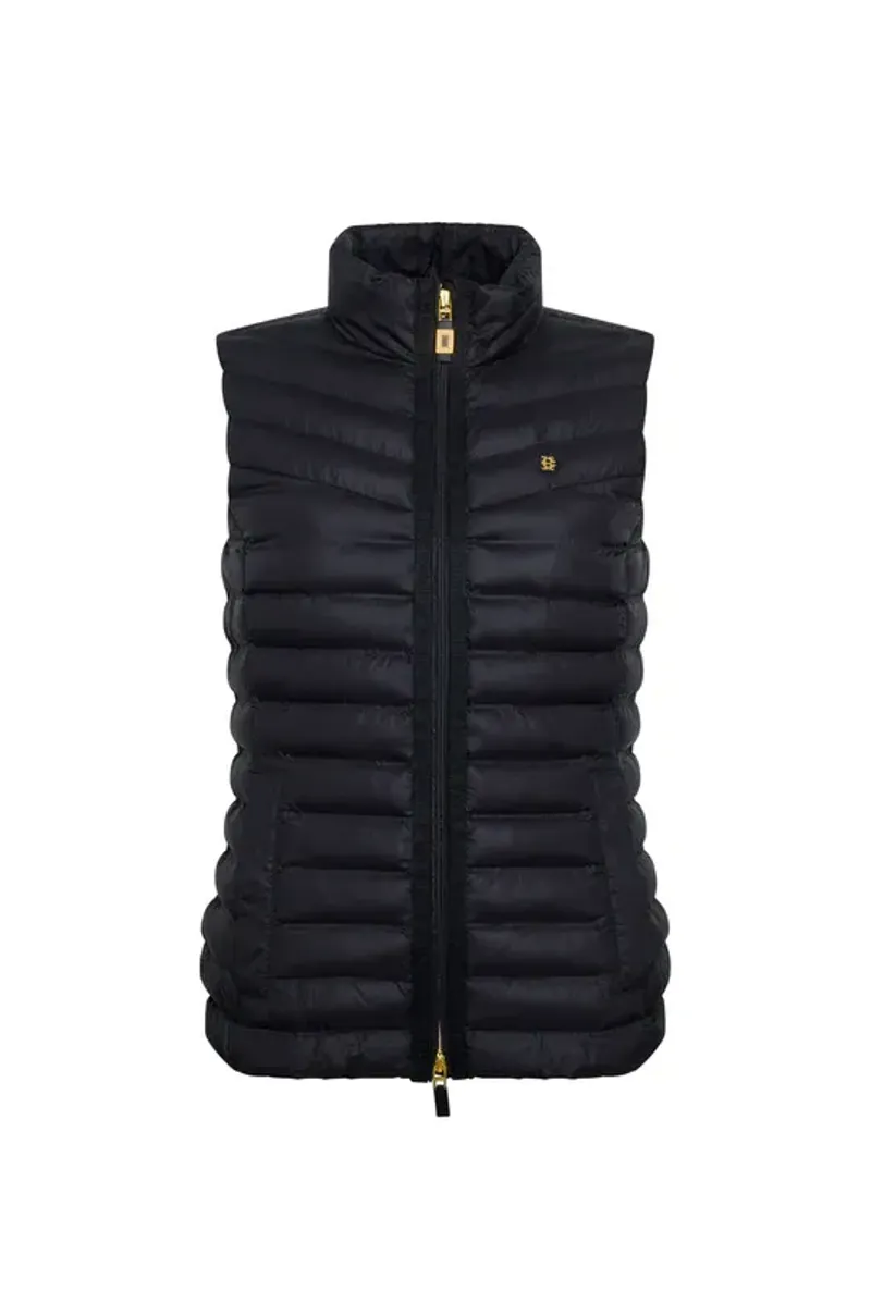 Holland Cooper Lightweight Puffer Gilet Ladies in Ink Navy-8