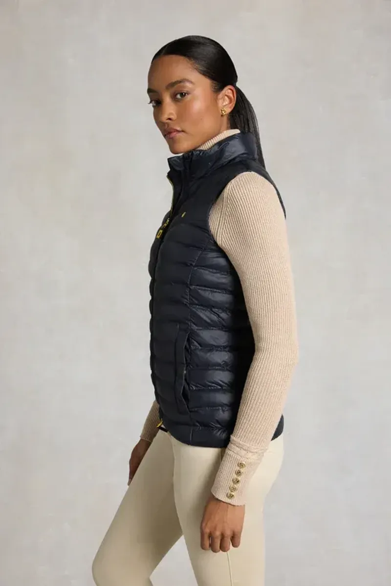 Holland Cooper Lightweight Puffer Gilet Ladies in Ink Navy-3