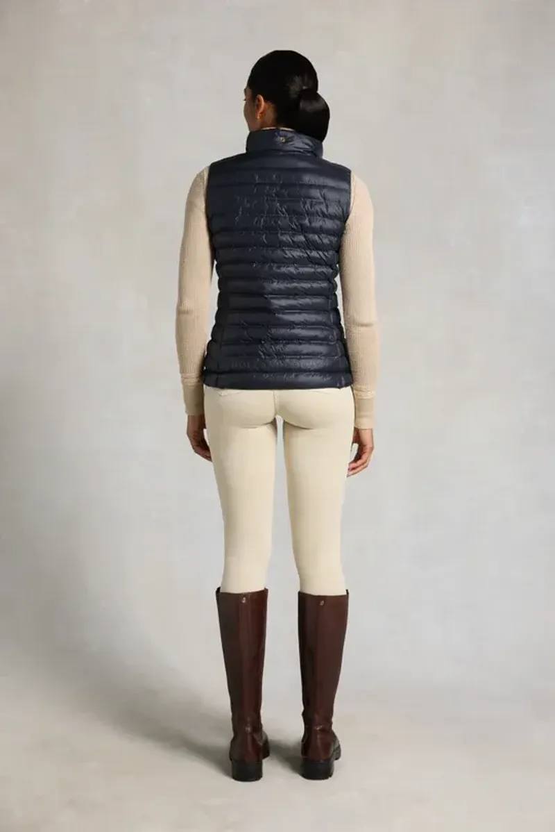 Holland Cooper Lightweight Puffer Gilet Ladies in Ink Navy-4