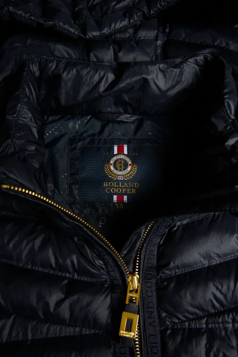 Holland Cooper Lightweight Puffer Jacket Ladies in Ink Navy-8