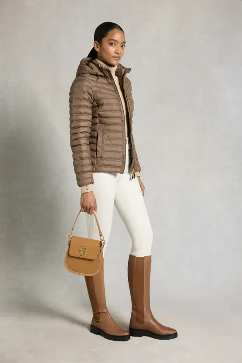 Holland Cooper Lightweight Puffer Jacket Ladies in Chestnut-4
