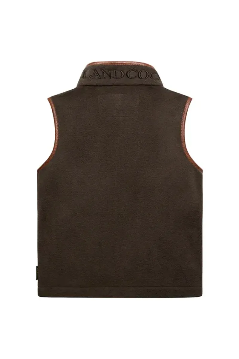 Holland Cooper Little Country Fleece Gilet in Khaki-6