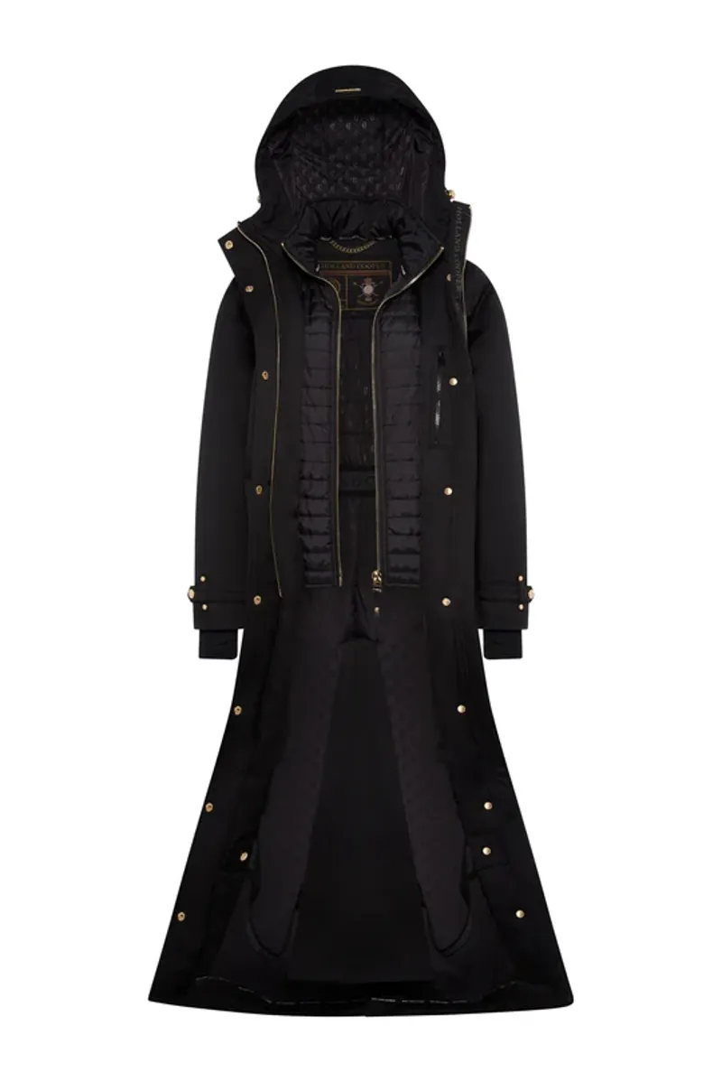 Holland Cooper Longline Training Coat Ladies in Black-6