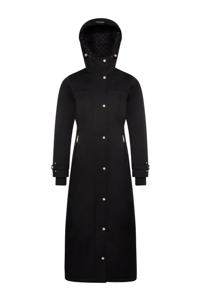 Holland Cooper Longline Training Coat Ladies in Black-5