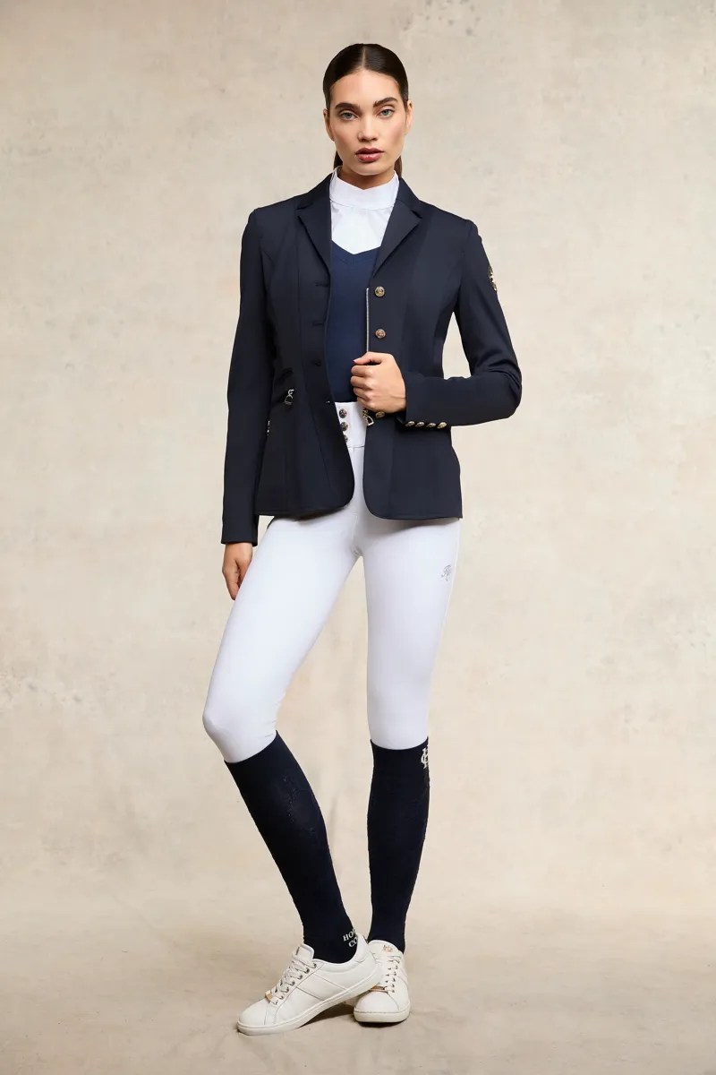 Holland Cooper Soft Touch V-Neck Ladies in Ink Navy-2