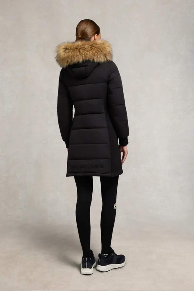 Holland Cooper Team Padded Coat Ladies in Ink Navy-1