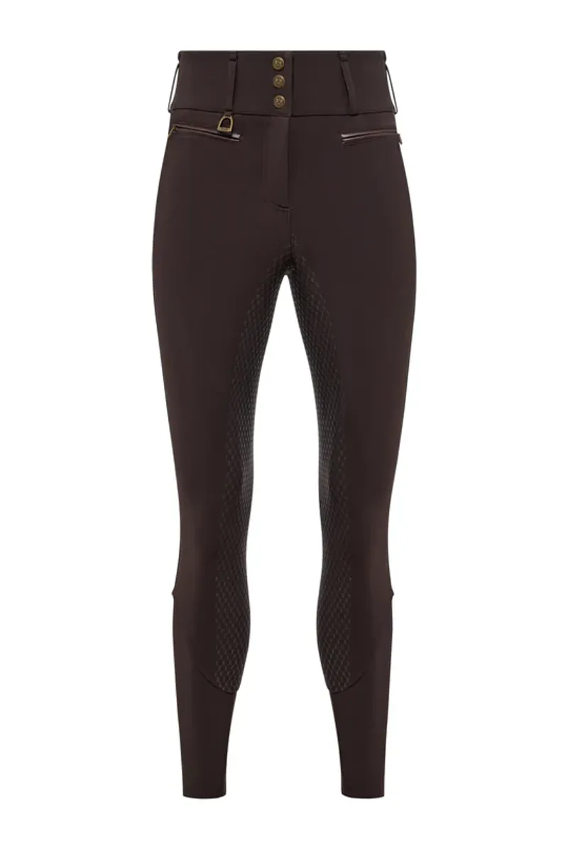 Holland Cooper Thermal Heritage Breeches Ladies in Chocolate-6