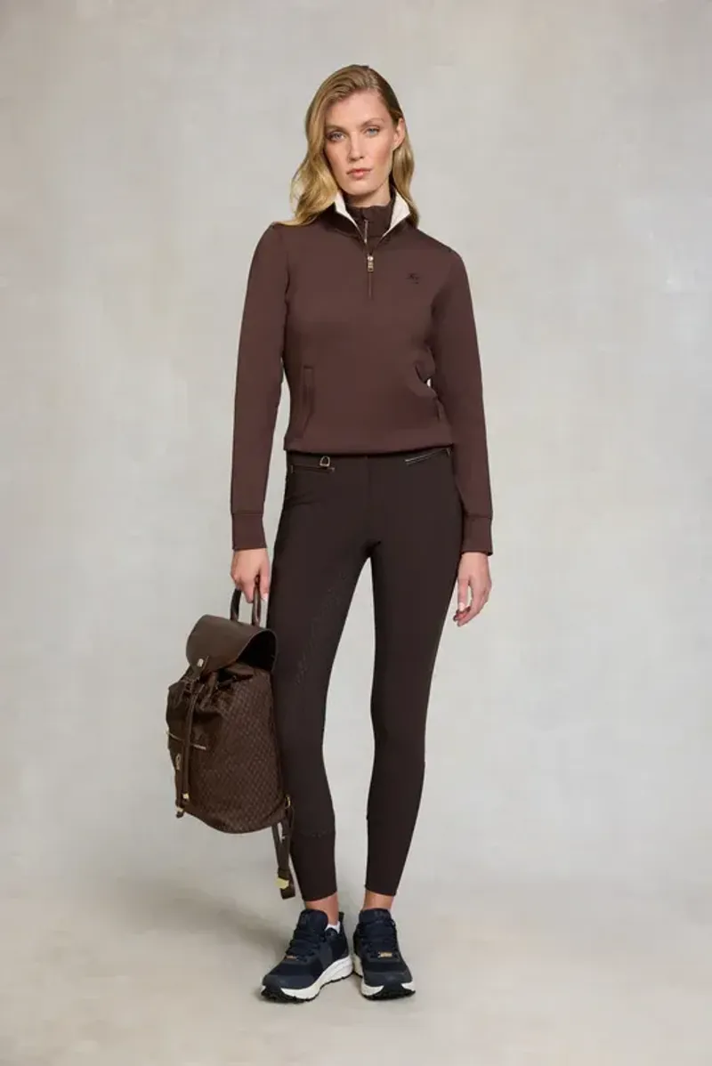 Holland Cooper Thermal Heritage Breeches Ladies in Chocolate-3