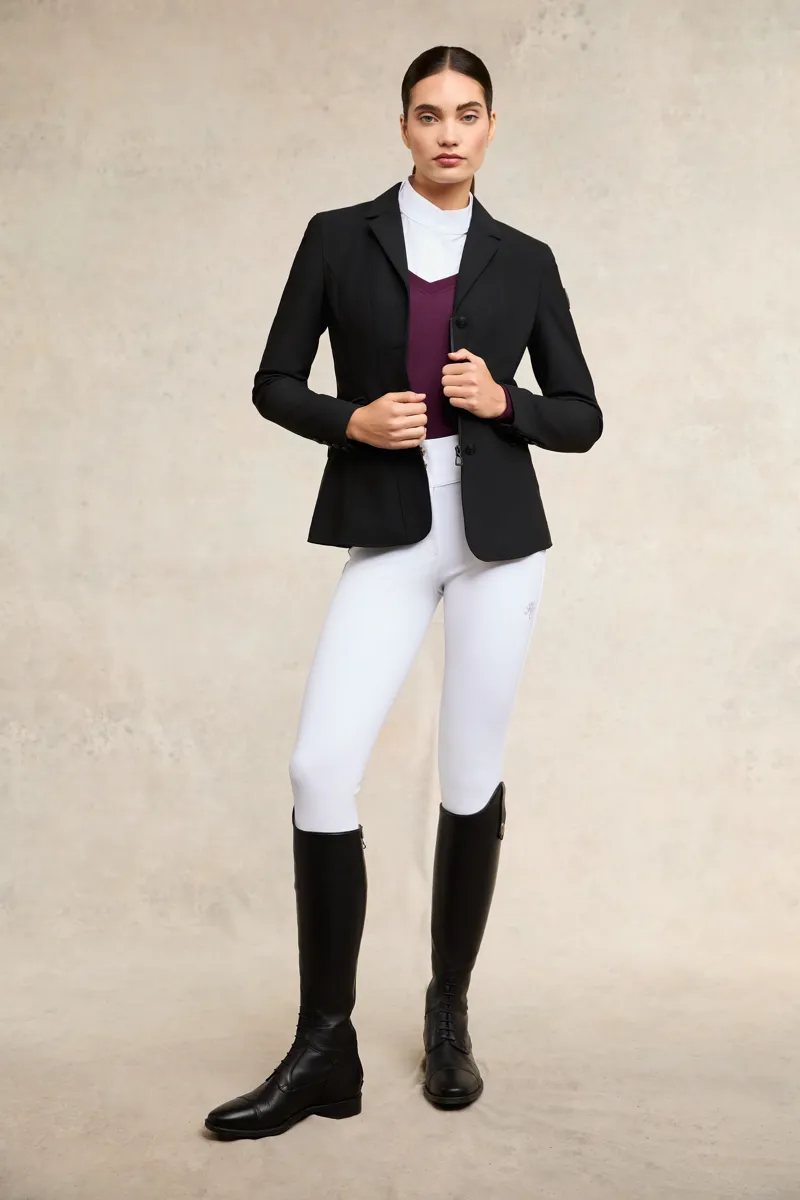 Holland Cooper Soft Touch V-Neck Ladies in Aubergine-2