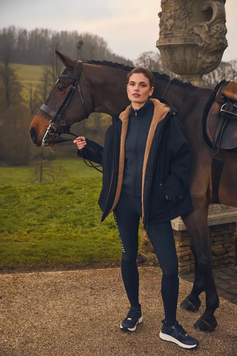 Holland Cooper Burghley Waterproof Trainer Ladies in Ink Navy-2