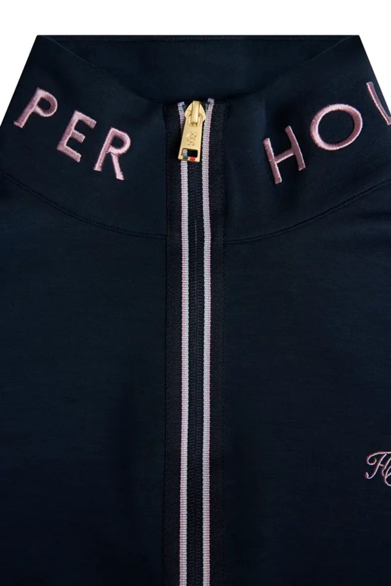 Holland Cooper Windsor Quarter Zip Sweat Ladies in Ink Navy-4
