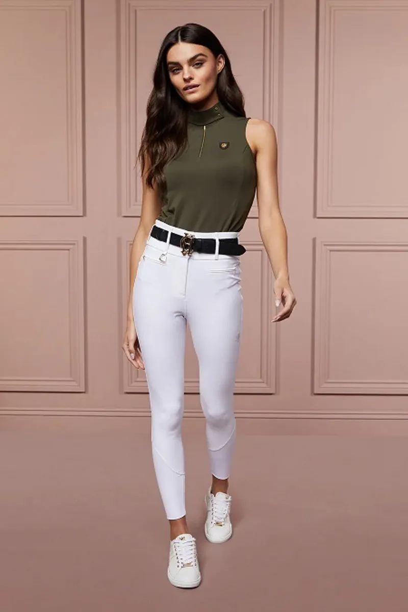 Holland Cooper Premium High Rise Breeches Ladies in White