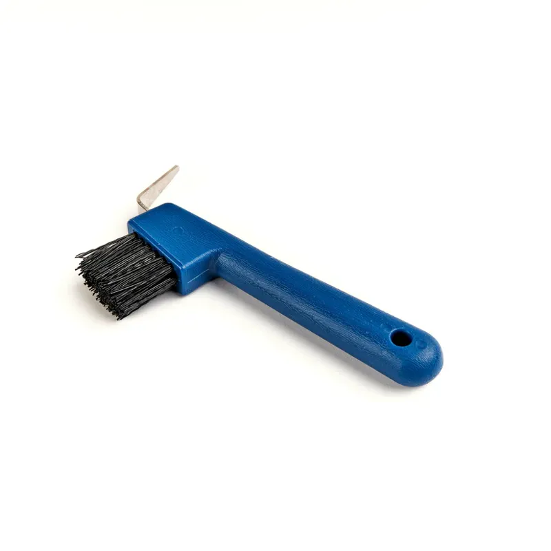 Shires EZI-GROOM Hoof Pick with Brush in Blue