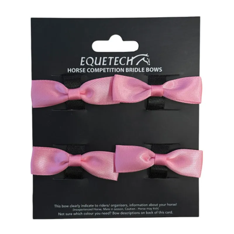 Equetech Horse Bridle Warning Ribbons in Pink-1