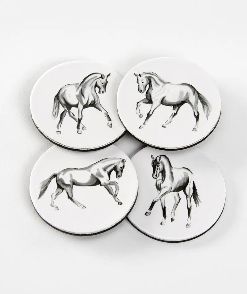 Gubblecote Horsedrawn Magnets Set of Four-1