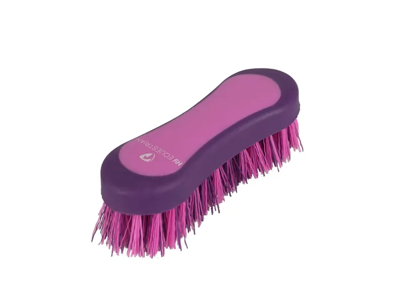 Hy Equestrian Pro Groom Hoof Brush in Purple and Pink