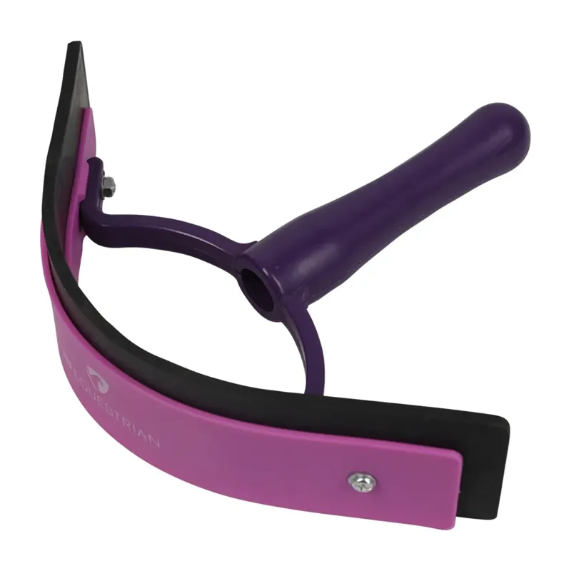 Hy Equestrian Pro Groom Sweat Scraper in Purple and Pink