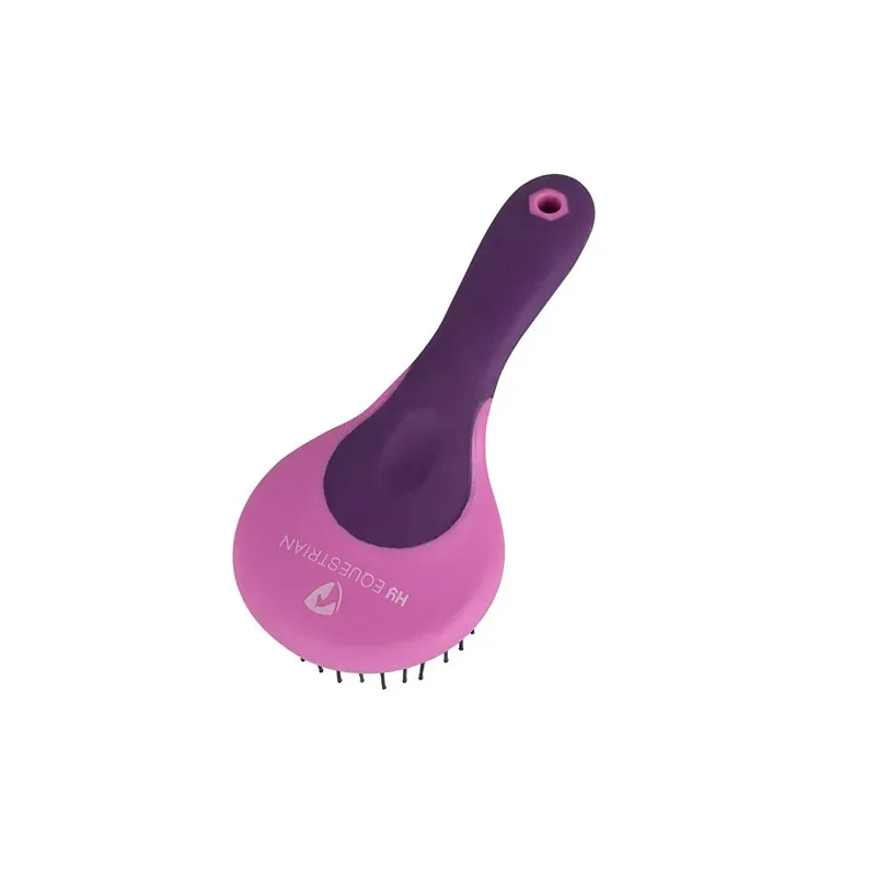 Hy Equestrian Pro Groom Mane and Tail Brush in Purple and Pink