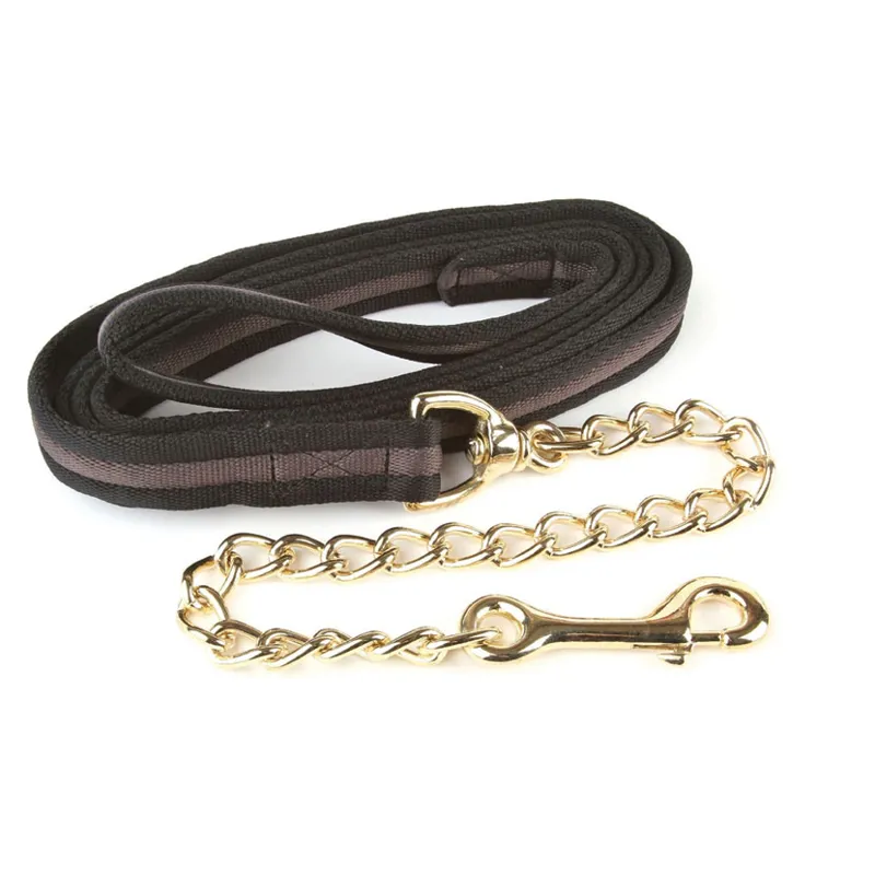 Hy Soft Webbing Lead Rein with Chain