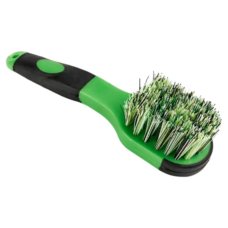 Shires EZI-GROOM Grip Bucket Brush in Lime Green-1