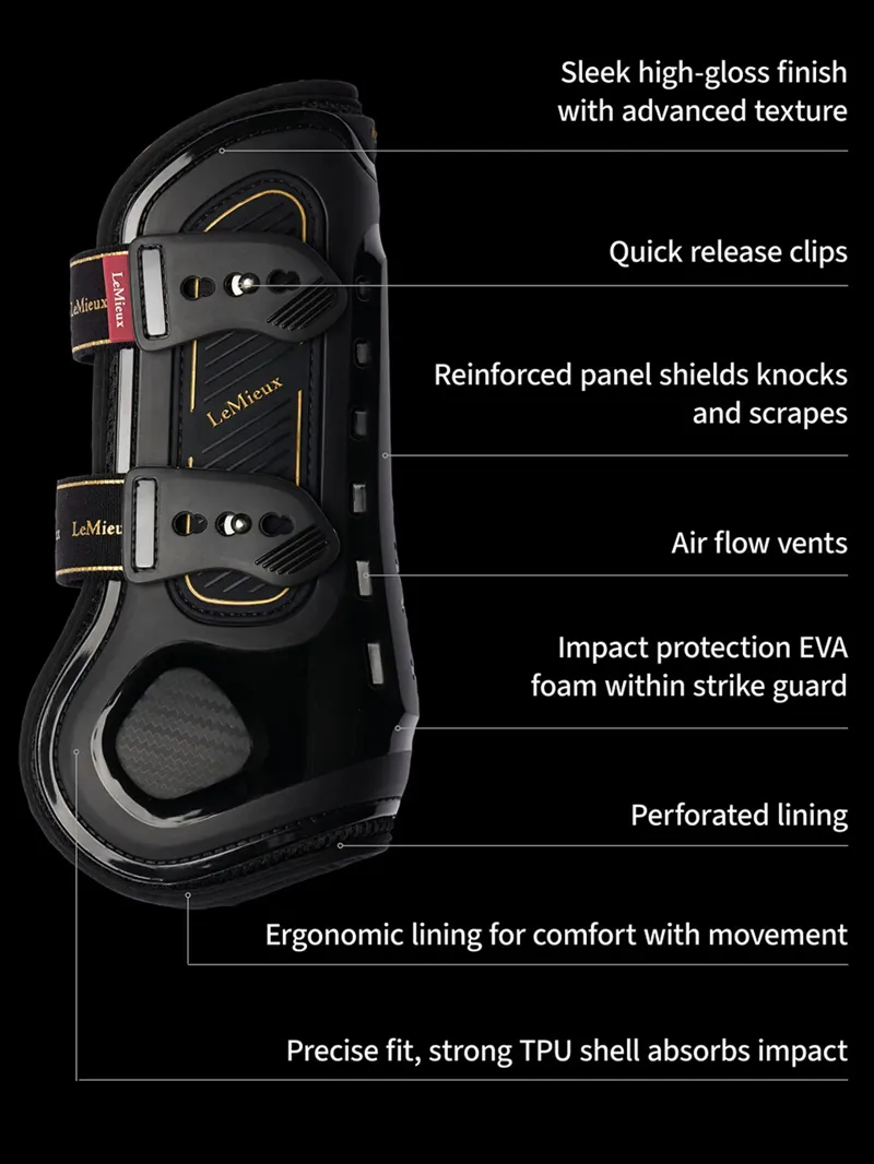 LeMieux Impact Pro Tendon Boot in Brown-4