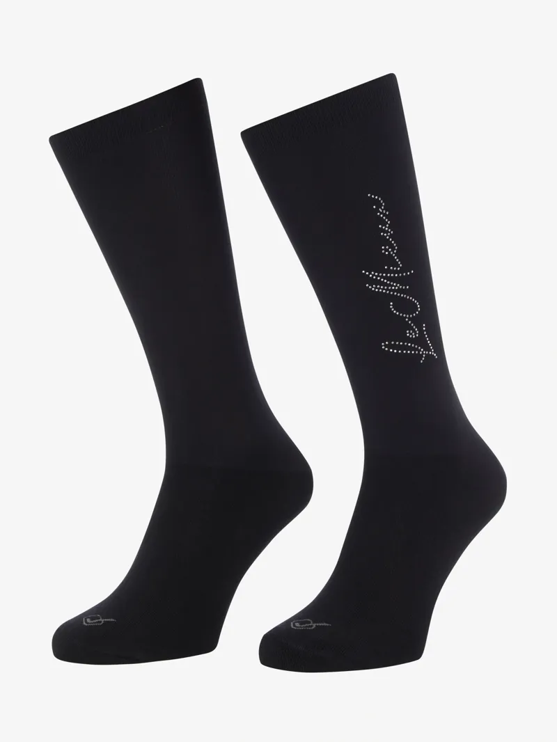 LeMieux Sparkle Competition Socks in Black
