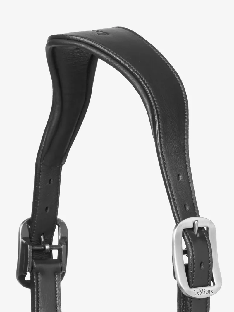 LeMieux Crystal Leather Headcollar in Black-3
