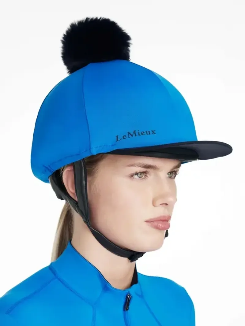 LeMieux Hat Silk in Benetton Blue-3