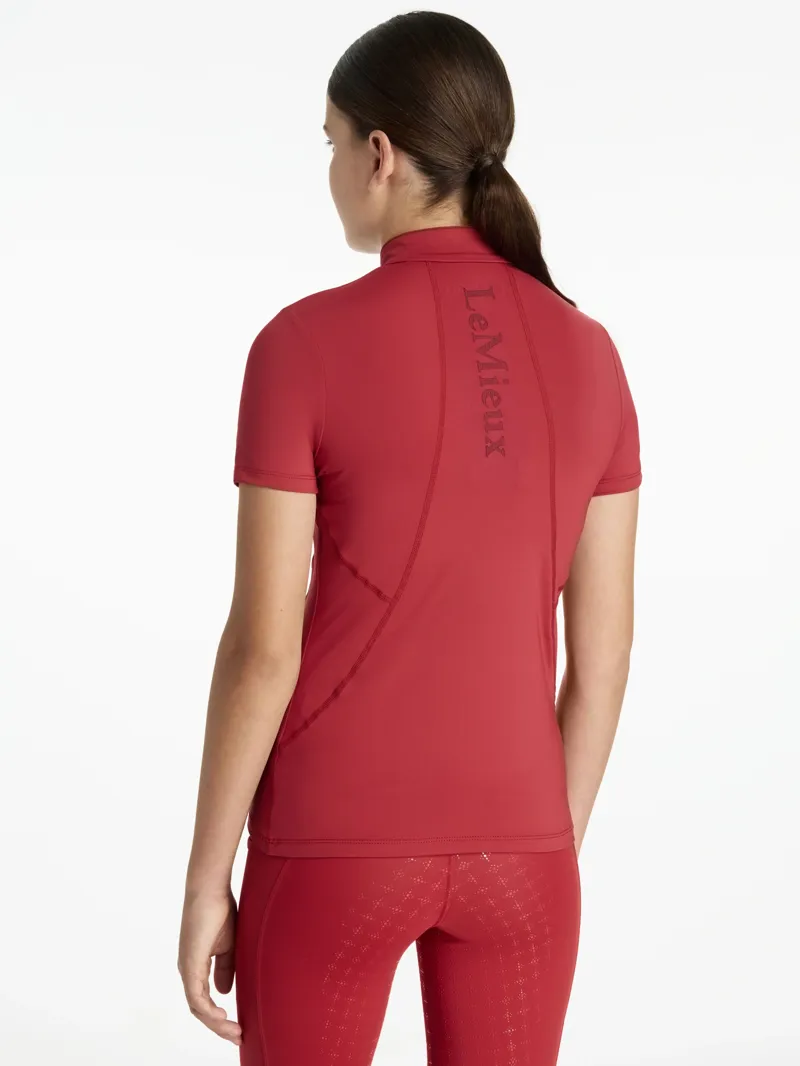 LeMieux Young Rider Classique Short Sleeve Base Layer in Chilli-1