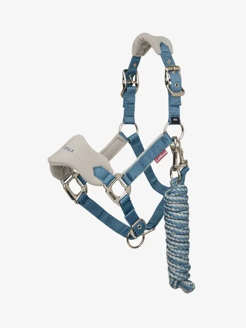 LeMieux Mini Vogue Headcollar and Leadrope in Ice Blue