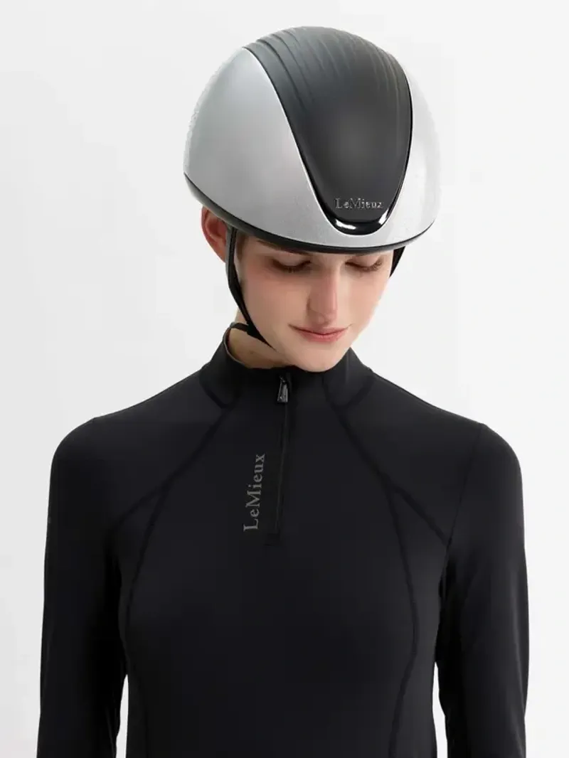 LeMieux Vexa Skull Cap Helmet in Silver-1