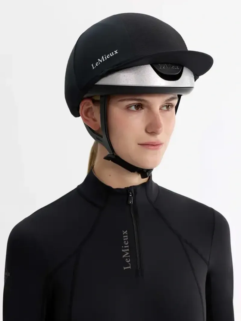 LeMieux Vexa Skull Cap Helmet in Silver-2