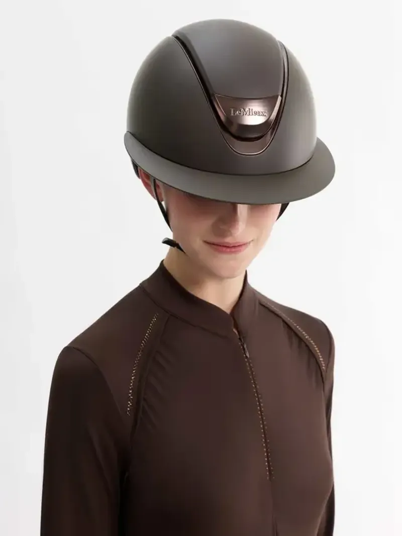 LeMieux Verv Competition Helmet in Matte Brown