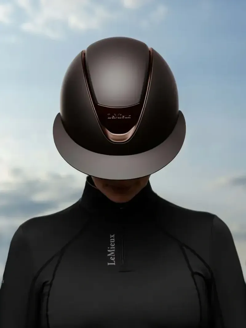 LeMieux Verv Competition Helmet in Matte Brown-6
