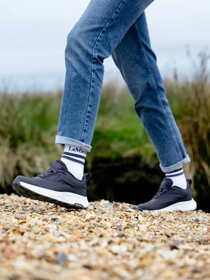 LeMieux Kanta Waterproof Lace Trainers Ladies in Navy-5