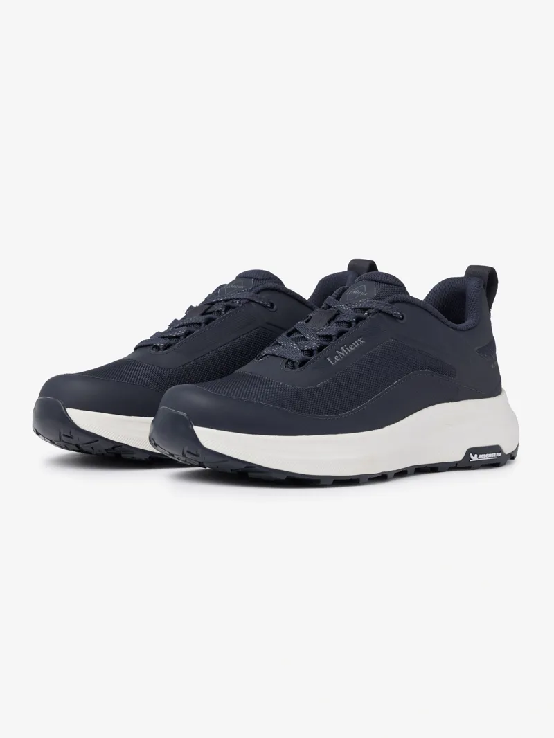 LeMieux Kanta Waterproof Lace Trainers Ladies in Navy-2